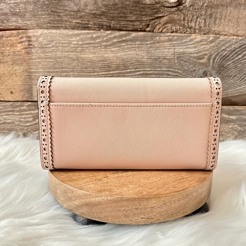 Tory Burch Pink Wallet with Gold Accents - Picture 2 of 3